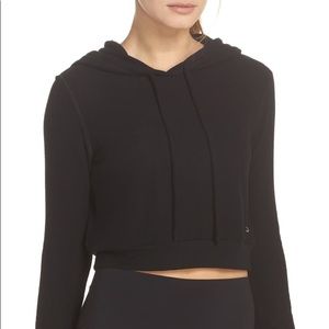 Alo cropped sweatshirt hoodie